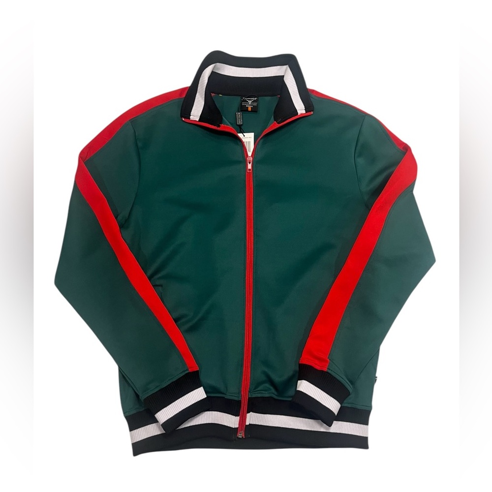 NWT Screenshot Dark Green and Red Jacket Size S